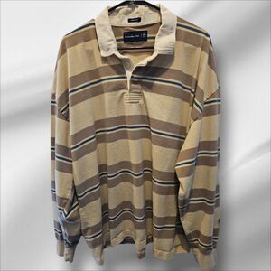 ABERCROMBIE AND FITCH MENS OVERSIZED LONG SLEEVE SHIRT XXL